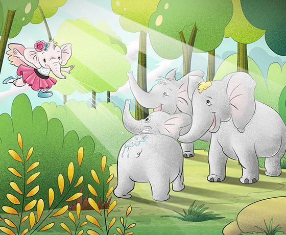 Book illustration sample artwork